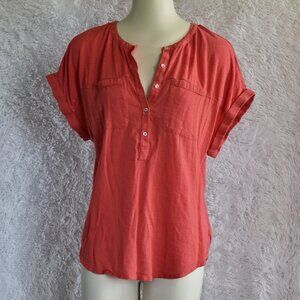Like New - Lucky Brand Tee - Coral - Large
